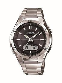 Casio Mens Wave Ceptor Analog-Digital Stainless Steel Bracelet Watch