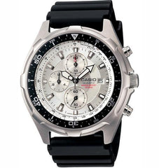 Men's Casio Dive Style Stainless Steel Chronograph Watch