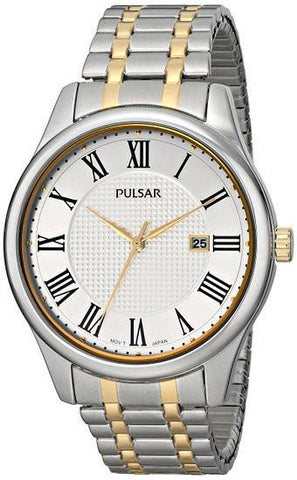 Pulsar Men's Traditional Collection Analog Display Japanese Quartz Silver Watch