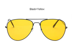 Yellow Aviation Sunglasses - Night Vision