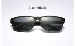 Men's Aluminium Magnesium Polarized Driving Sunglasses Men Square Mirror Sun Glasses For Male