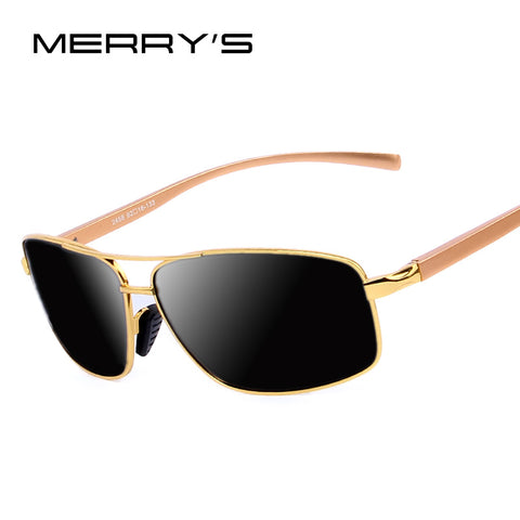MERRY'S Men Luxury Polarized Sunglasses Aluminum Alloy Classic