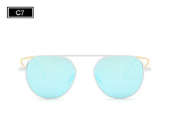 ROYAL GIRL Fashion Round Frame Cat's Eye Sunglasses Female Brand Designer Retro Sunglasses SS938