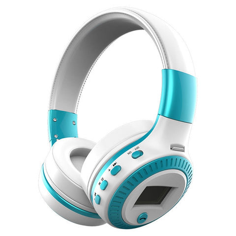 Portable Multifunction Foldable Bluetooth Wireless Card Headset Over Ear Headphones with Microphone