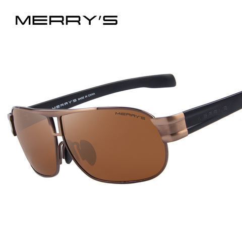 MERRY'S Men Classic Brand Sunglasses Luxury Aluminum Polarized Sunglasses EMI Defending Coating Lens Male Driving Shades S'8506