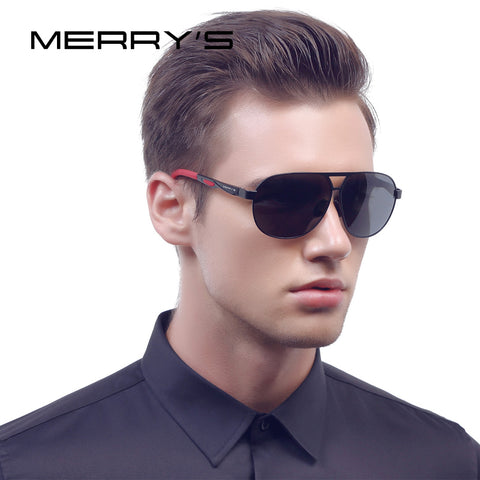 MERRY'S Men Classic Brand Sunglasses HD Polarized Aluminum