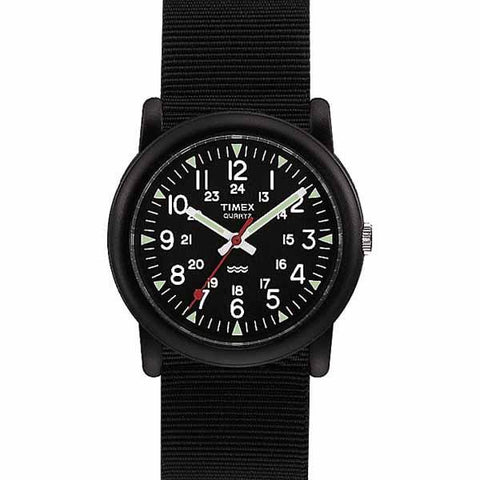 Timex Mens Black Strap Analog Camper Watch