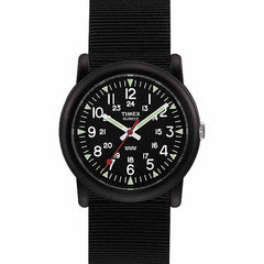 Timex Mens Black Strap Analog Camper Watch